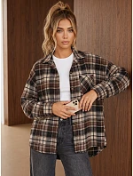 Koszula damska oversize w brązowa model 22394747 - FashionStreet