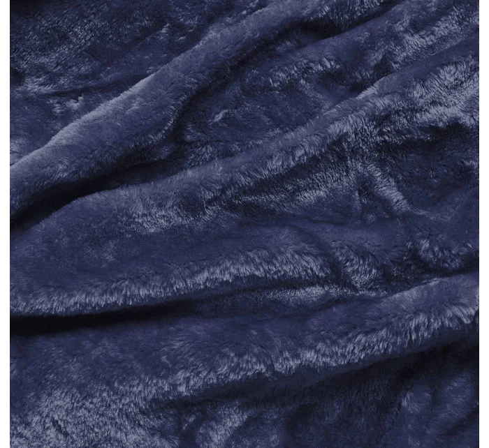 Tmavomodrá prešívaná dámska zimná bunda (2m-963) Tmavomodrá prešívaná dámska zimná bunda (2m-963)