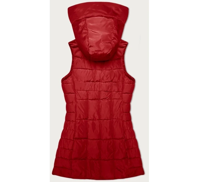 Červená dámska vesta s kapucňou S'West (B8226-4)