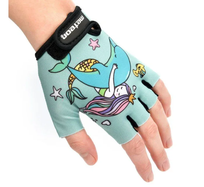 Detské cyklistické rukavice Jr 26169-26171 - Meteor