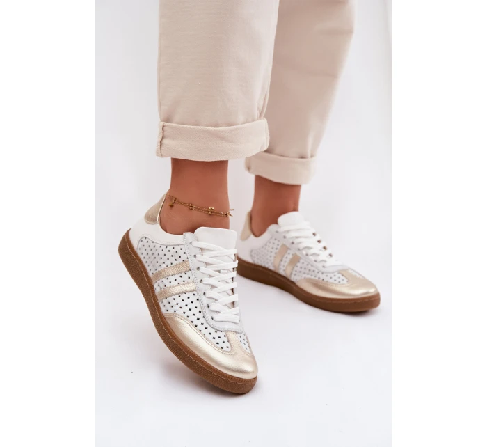 Kožené Síťované Dámské Tenisky model 21935196 - Zazoo