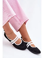 Sportovní baleríny s elastickými pásky Černé Donatella Sportovní baleríny s elastickými pásky Černé Donatella