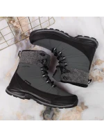 Zimné snehové topánky nepremokavé šedé DK