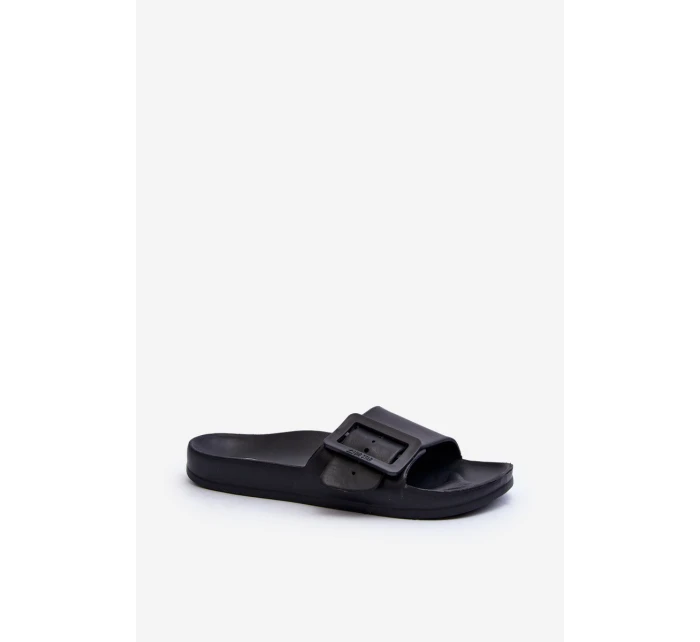 Klapki Damskie Big Star z Klamrą Czarne FF274A389