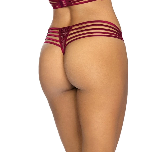 Svůdná tanga model 17681272 vínová - Axami