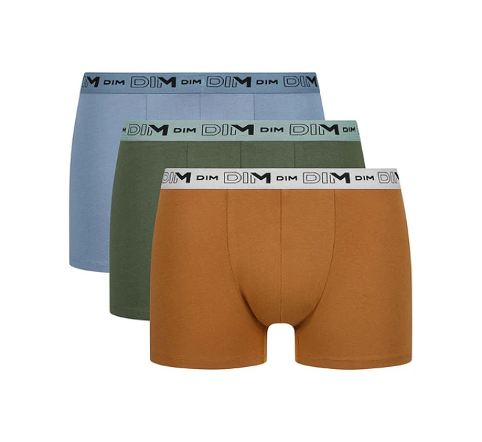 Pánske boxerky z organickej bavlny 3ks DIM GOTS COTTON STRETCH BOXER 3x - DIM - oranžová