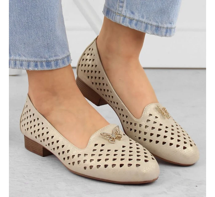 Žaluďové topánky M.Daszynski W SAN35 gold