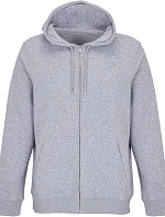 SOL'S Calipso Unisex mikina s kapucňou z hrubej bavlny 25.4237 šedá melírovaná