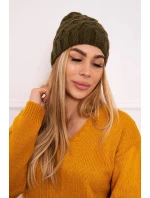 Fleecová čiapka Agnes K239 khaki