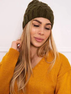 Fleecová čiapka Agnes K239 khaki
