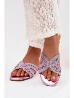 Dámské ploché fialové pantofle model 22031993 - Boto