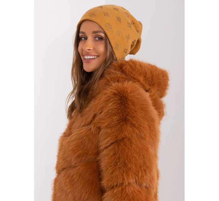 Czapka AT CZ model 18987489 ciemny żółty - FPrice Czapka AT CZ model 18987489 ciemny żółty - FPrice