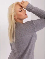 Sweter PM SW model 19319113 ciemny szary - FPrice Sweter PM SW model 19319113 ciemny szary - FPrice