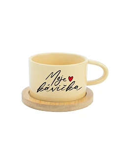 MOJE KAVIČKA - žltá makrónka 200 ml