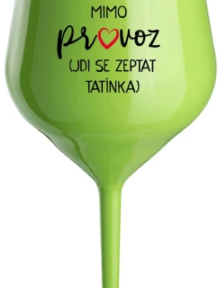 SE  zelená nerozbitná sklenice na víno 470 ml model 21959005 - Giftela