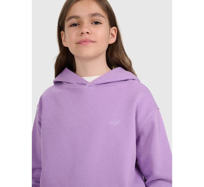 Dívčí mikina s kapucí model 21756963 - 4F