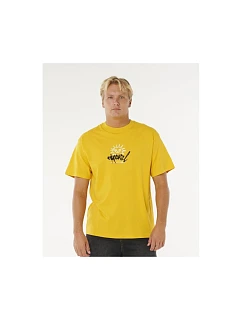 Pánske tričko RIP CURL Inner Visions Rotten Sun Tee, žlté