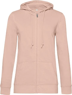 B&C Inspire Zipped Hood /women_° Dámska mikina s kapucou 01.W36B soft rose
