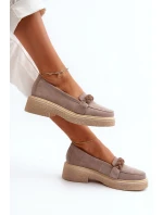 Zazoo 3429/W Damskie Zamszowe Mokasyny Z Ozdobą Cappuccino Zazoo 3429/W Damskie Zamszowe Mokasyny Z Ozdobą Cappuccino