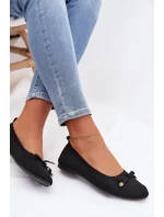 Černé balerínky s mašlí Amelivra Černé balerínky s mašlí Amelivra