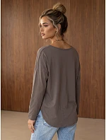 Dámska bavlnená blúzka oversize s príveskom Fango FashionStreet RY2943 Dámska bavlnená blúzka oversize s príveskom Fango FashionStreet RY2943