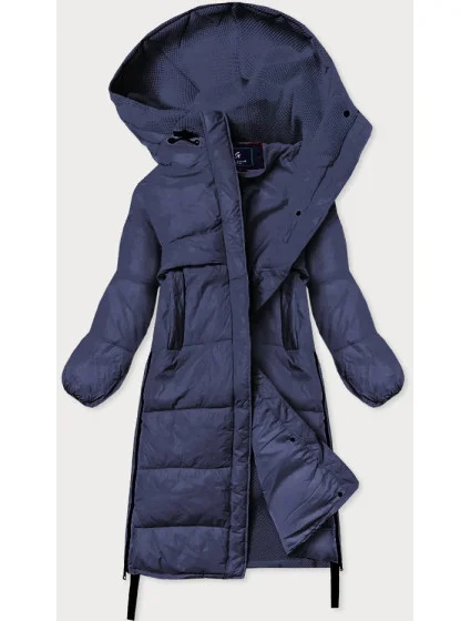 DŁUGA KURTKA ZIMOWA Z  GRANATOWA model 21242823 - Ann Gissy