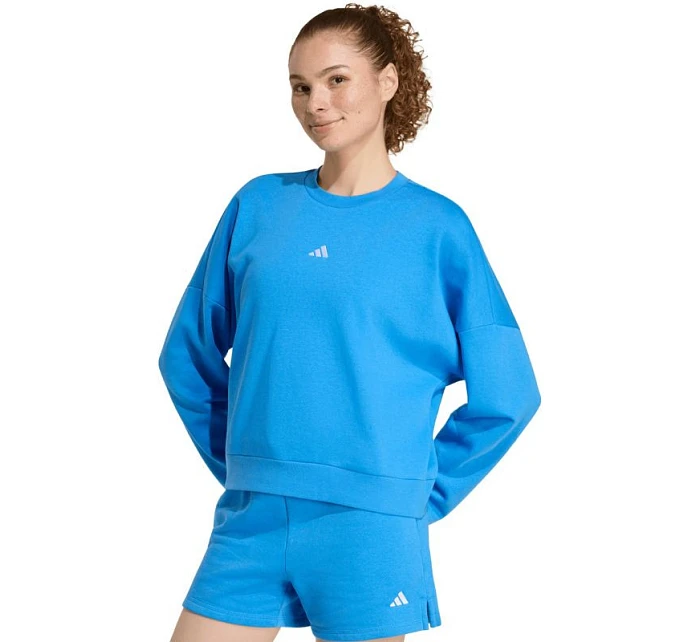 Dámska mikina adidas Essentials Small Logo Feelcozy modrá KC5280