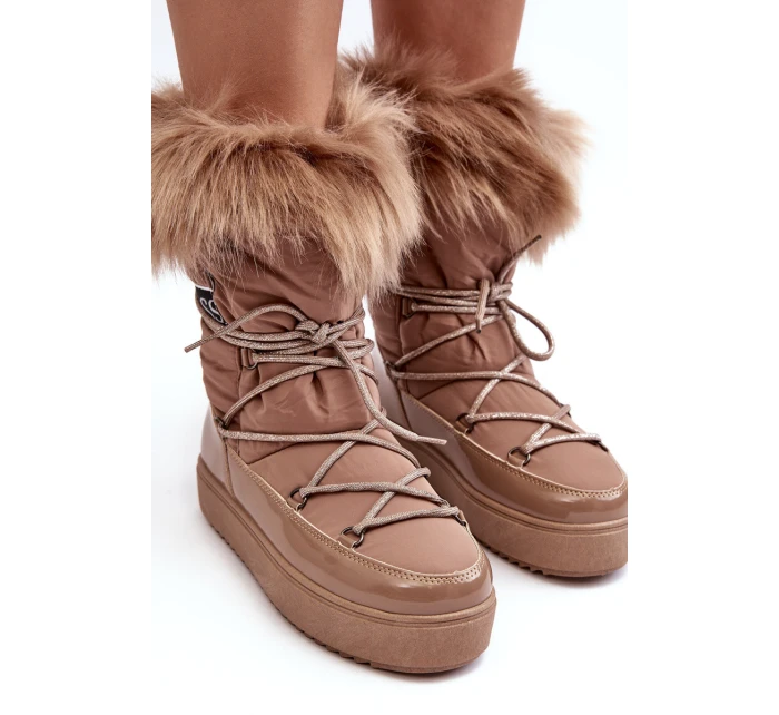 Dámské sněhule tmavě hnědé model 21635494 - Boto