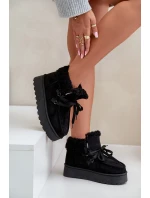 Śniegowce Damskie Na Platformie Z Futerkiem Typu Branek Czarne Ciabellae Śniegowce Damskie Na Platformie Z Futerkiem Typu Branek Czarne Ciabellae