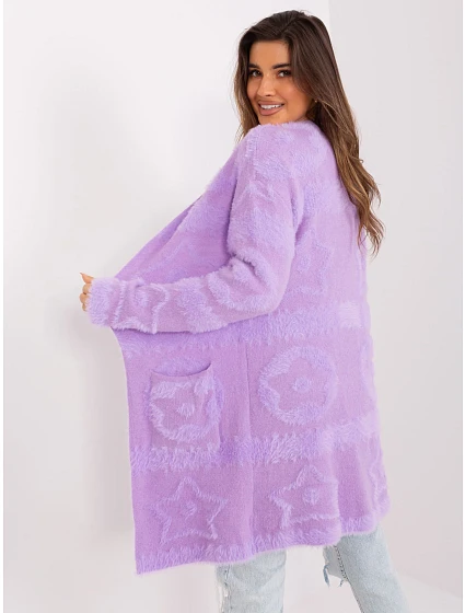 Sweter AT SW model 19005837 jasny fioletowy - FPrice Sweter AT SW model 19005837 jasny fioletowy - FPrice