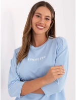 Bluzka RV BZ model 21406700 jasny niebieski - FPrice Bluzka RV BZ model 21406700 jasny niebieski - FPrice