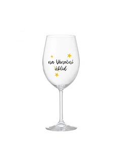 NA Vianočné čistenie - číry pohár na víno 350 ml