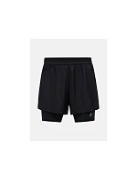 Pánske šortky PEAK PERFORMANCE M Discover 2-In-1 Shorts, čierne