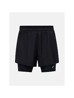 Pánske šortky PEAK PERFORMANCE M Discover 2-In-1 Shorts, čierne