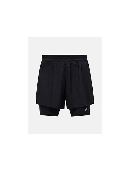 Pánske šortky PEAK PERFORMANCE M Discover 2-In-1 Shorts, čierne