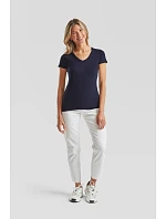 Fruit of the Loom Lady-Fit Iconic 150 V-Neck T Dámske tričko s výstrihom do V 16.1444 červené Fruit of the Loom Lady-Fit Iconic 150 V-Neck T Dámske tričko s výstrihom do V 16.1444 červené