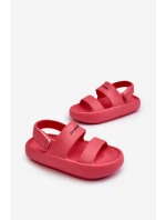 Lehké Pěnové Sandály Na Suchý Zip  Růžové model 21658659 - Boto