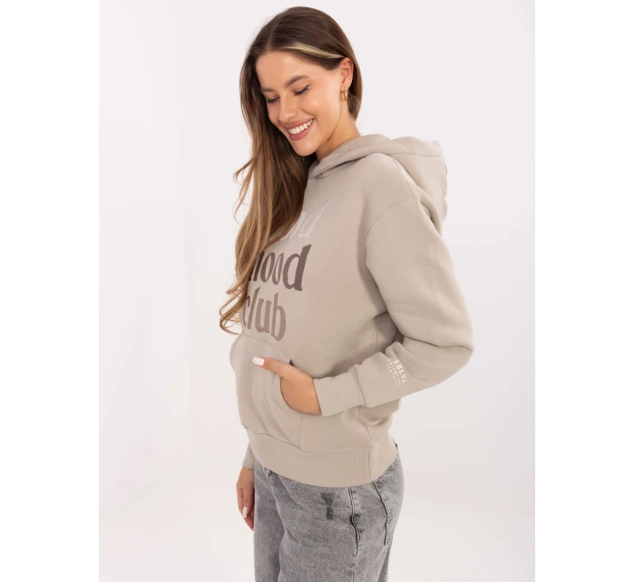 Mikina D10608BC02802A2NO light beige