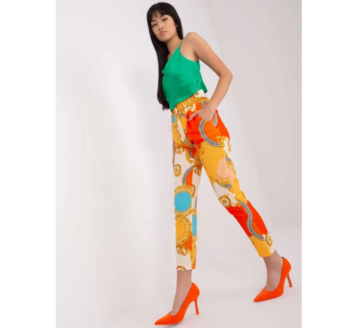 Nohavice DHJ SP 12787D.23X oranžová