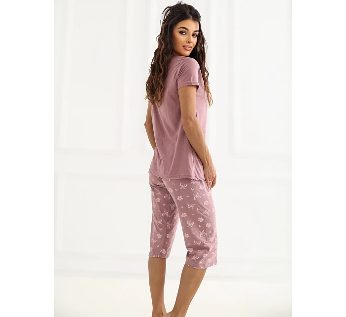 DU PI FP 300.94 tmavoružové pyžamo DU PI FP 300.94 tmavoružové pyžamo