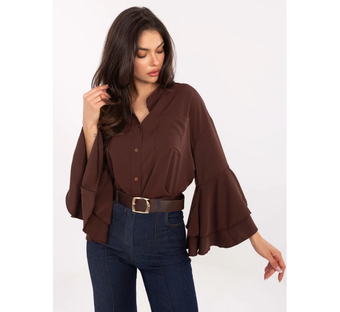 MI košeľa KS 3173.49 hnedá