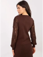 Jumper PM SW YIS1077.83 hnedý Jumper PM SW YIS1077.83 hnedý