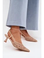 Sandále na podpätku model 225225 Krok vo veľkom štýle