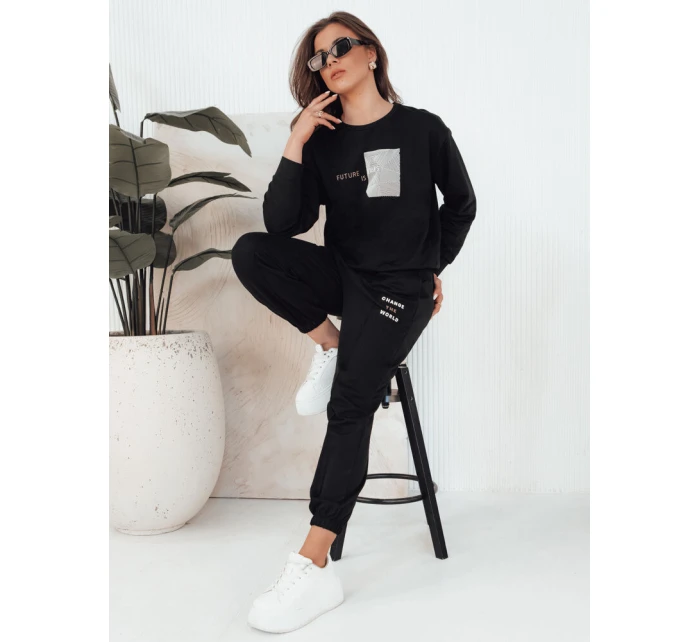 Dámska tepláková súprava FUTURE black FashionStreet AY1036