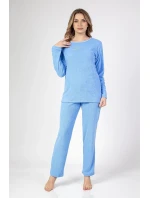 Dámske froté pyžamo Regina 677 long/r 2XL-3XL