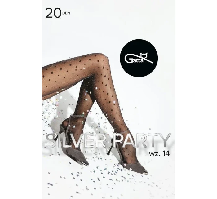 Rajstopy Silver Party model 20600095 20 den 24 - Gatta Rajstopy Silver Party model 20600095 20 den 24 - Gatta