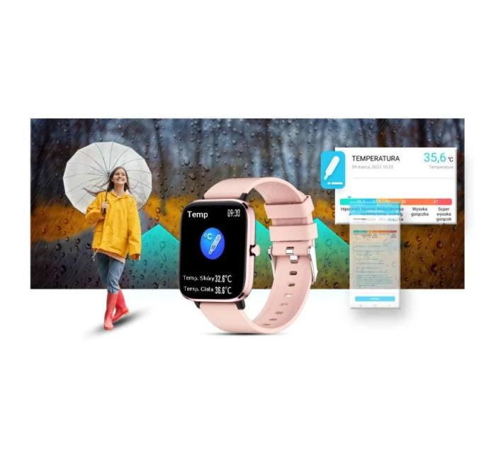 Chytré hodinky Pink model 21804903 - Giewont Chytré hodinky Pink model 21804903 - Giewont