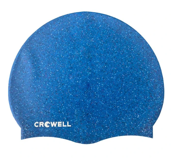 Crowell Recyklácia Perleťová modrá farba 5 silikónová plavecká čiapka