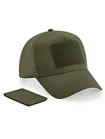 B 638 5 panelová čepice s nášivkou model 22482079 military green - Beechfield B 638 5 panelová čepice s nášivkou model 22482079 military green - Beechfield