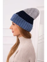 Fleecová čepice šedá model 18751517 - K-Fashion Fleecová čepice šedá model 18751517 - K-Fashion